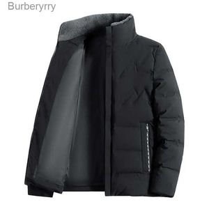Parkas masculinas 4xl inverno grossas de pelúcia jaqueta quente para homens à prova de vento leve jaqueta masculina casual gola alta casaco l231014