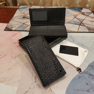 Костюм костюм роскошные дизайнерские держатели карты Slim Long Key Case Case Case Business Passport Tote Mag Sate с коробкой Portafoglio