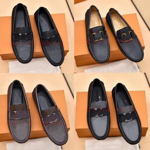 Luxus Herren Kleid Schuhe Echtes Leder Mokassin Braun Schwarz Männer Designer Loafer Männer Klassische Hohe Qualität Fahren Schuhe Große größe 38-46