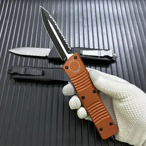 UT-Models Combat-TR Automatisk kniv Double Action M390 Taktiska Auto Pocket Knives Självförsvar Mikroskärningsverktyg