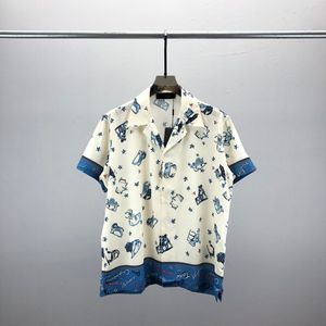 2men designer skjortor sommar shoort hylsa casual skjortor mode lösa polos strandstil andningsbara tshirts tees klädkq218
