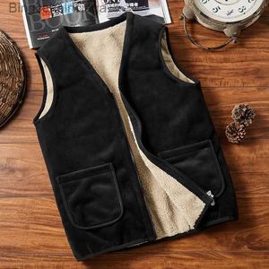 Gilet da uomo Casual Giacca senza maniche Autunno Inverno Uomo Caldo pile Gilet da uomo Giacca in velluto Spessa senza maniche Gilet da uomo Gilet Abbigliamento 5XLL231014