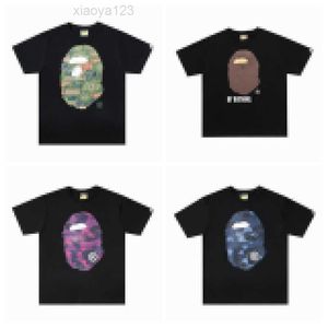 2023 Men T-Shirts Maymun Maymun Goril Head T- Camo 2023 Beyaz Tee