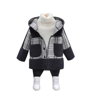 Down Coat Boys Coat Plaid Pattern Coat For Boys Winter Autumn Children Jackets Casual Style Clothes Boy 6 8 10 12 14 J231013