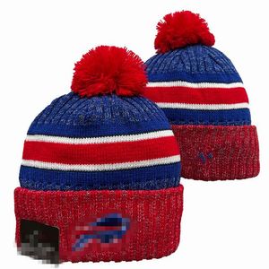 Erkekler örme kelepçeli pom bufalo beanies Buf bobble şapkalar spor örgü şapka çizgili yan çizgili yün sıcak beyzbol bearies cap için kadınlar a4