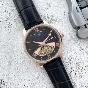 2023 Nuovi orologi da uomo di lusso tourbillon Cinque punti orologio meccanico automatico di design cinturino in pelle di alta qualità europea di marca superiore regalo di moda stile uno