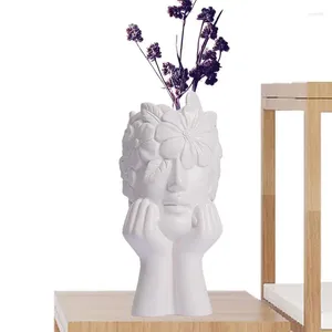vase vase人間の芸術芸術用洗練されたセラミック彫刻テーブルシェルフリビングルームのためのモダンな装飾的なセンターピース