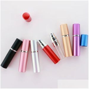 パーティーの好意5ml Atomizer Bottleポータブルミニアルミニウム補充可能なスプレーボトルメイクアップコンテナ旅行者C2ドロップ配信DHV8p