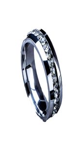 10 peças lotes de joias inteiras com strass tcheco anéis de aço inoxidável 55113643451