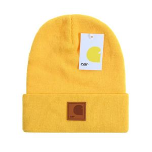 Ny höst och vinter Kanada stickad hatt lyxig mössa mössa män och kvinnor unisex broderad carhar logo ull blandade hattar högkvalitativa utomhus varm brimfri A-13