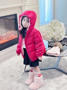 inverno bambini ragazza piumino d'anatra bianca bambino bambino piumino spesso caldo Abbigliamento per bambini con cappuccio