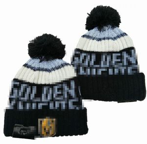 Luksusowe czapki Vegas Golden Beanie Hockey Designer Winter Bean Mężczyźni i kobiety Design Dzianin Hats Fall Woolen Cap Liter Jacquard Unisex Warm Skull Sport Knit Kaper