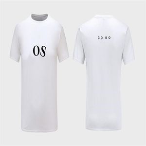 T-shirt formale da uomo di design deluxe casual manica corta 100% cotone di qualità intera in bianco e nero taglia M-6XL # 042589