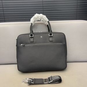 Valigetta da uomo originale in pelle di vacchetta Borsa per computer di design di lusso Moda di fascia alta Borsa a tracolla classica versatile Borsa a tracolla Borsa per laptop Custodia per documenti