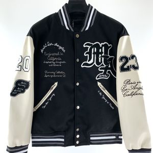 Bomullsjacka designer jacka mens varsity jacka louiseity baseball coat mode kvinnor bokstäver jackor broderd brev jacka ena bröst toppar par