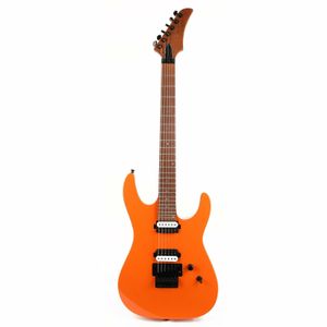 De an MD 24 Floyd Roasted Maple Neck Vintage Orange Electric Guitar as same of the pictures