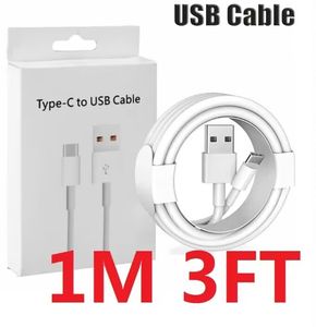 스마트 폰용 USB-C 충전 케이블 1m 유형 C to Type C 20W PD 충전기 코드 빠른 충전 와이어 상자