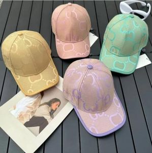 2023 Capa baseballowa do unisex Casual Sport Letter Caps Nowe produkty Sunshade Hat Osobowość Prosta kapelusz 6 kolorów Visor