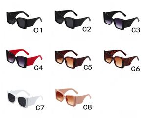 Sommer-Damenmode, Beschichtung, Blendschutz, Fahrbrille, Mann, Reiten, Strand, Radfahren, unregelmäßig, Brille, weiße Sonnenbrille mit großem Rahmen und Box