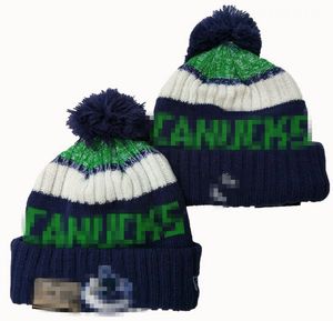 Gorros de luxo CANUCK Beanie Hockey designer Winter Bean homens e mulheres Design de moda chapéus de malha outono boné de lã jacquard crânio unissex esporte chapéu de malha