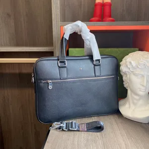 Maleta de designer bolsa de luxo bolsa para laptop cor sólida letras metais design grande capacidade maleta de couro bolsa masculina de negócios bolsa comercial bolsa de pó muito agradável