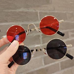 Sonnenbrille Kleine Runde Metallrahmen Frauen Männer Mode Retro Kreis Schattierungen Trendy Punk Hippie Sonnenbrille UV400 Schutz Brillen