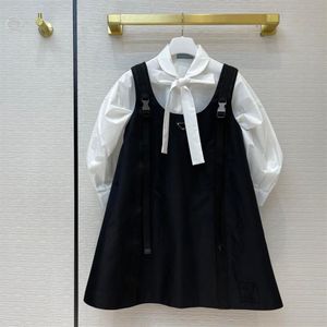 Fashion-Women Casual Work Shirts Dresses Fashion High Quality Match Suspender Dress Renylon Style2664