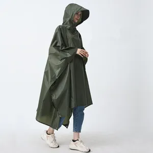 Płaszcz przeciwdeszczowy 3 w 1 płaszcz przeciwdeszczowy pokrowca poncho pokrywka deszczowa kobiety mężczyźni na świeżym powietrzu kemping mata piknikowa