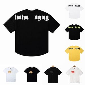 Tasarımcı T Shirt Yaz Moda Erkek Kadın Hip Hop Plus Boyut T-Shirtler Uzun Kollu Palms Üstler Lüks Grafik Tees Giyim Kısa 160m