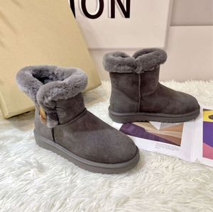 Atacado Austrália Designer Botas para Mulheres Bota de Neve Luxo Camurça Mulheres Chinelos Moda Ultra Mini Plataforma Bota Inverno Lã Senhoras Pele Quente Tornozelo Bootes