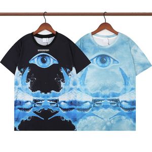 TEE 22SS Geometric Mönstertryck Designer Casual Summer Breattable Clothing for Men and Women the Highst Quality T Shirt S XXL155S