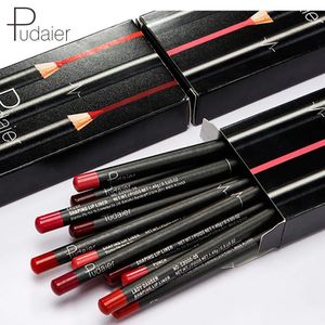 Lippenstifte Pudaier 12 Stück/Box Matte Lip Liner Set Langlebiger glatter Stift für Lippenkontur Lipliner Multifunktionaler Make-up-Kosmetikstift 231013