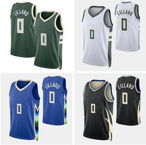 2024 Herren Giannis Antetokounmpo Basketball Trikot authentisch Damian Lillard Trikots Jugendfrauen Männer S-XXL Basketball-Trikot mit Logo und Tags