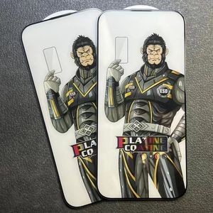 Protetor de tela para iPhone 15 Pro Max 14 Plus 13 Mini 12 11 XS XR X 8 7 SE ESD Vidro Temperado Explosão 9H Filme Premium Filme HD Capa Completa Prova Curva