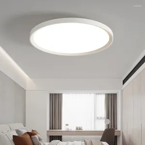 Żyrandole Ultra-cienkie nowoczesny żyrandol sufitowy LED do studium salonu. Koryta balkonowa biały panel Light Lampa oświetlenie