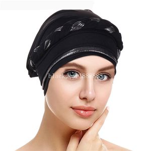 2023 Nya kvinnor muslimska turban islam hijabs halsduk vinter varm mode headwrap mode mjuk comfy kalkon africa lady hatt