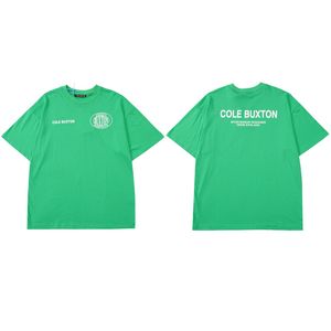 Marca de maré de verão CB Designer Cole Buxton T-shirts masculina letra de assinatura Carta de manga curta casual Homens de algodão 100% solto de camisa confortável Tamanho S-2xl 62