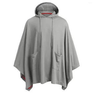 Herrtröjor 2023 Spring Autumn and Winter Fashion European American Hooded Cloak tröja