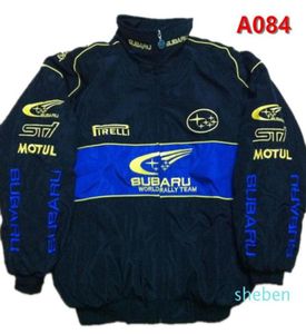 スバル刺繍コットンNASCARモトカーチームレーシングジャケットスーツ3645777774462
