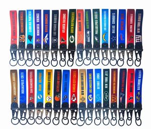 لعبة كرة القدم الأمريكية Short American American Lanyard Cute Care Keychain Bracele لمفاتيح معصم معصم المحمول حزام حزام مفتاح القلادة مصمم القلادة