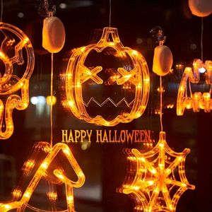 1pc Halloween Suction Cup Light, Colorful String Light, LED Atmosphere Decoration Light