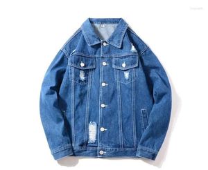 Herrjackor bröllop par jean personlig denim brud med pärlor jacka rockar skräddarsydd brudgum gåva ytterkläder vintage höst