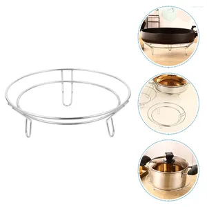 Bowls Stainless Steel Pot Rack Reusable Wok Holder Roasting Pan Support Table Top Tripod