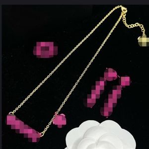 NEW Fashion Basilisk Medusa resin Necklace Pendants Bracelet Stud Earring Sets Brass colour enamel plating Ladies Designer Jewelry3064