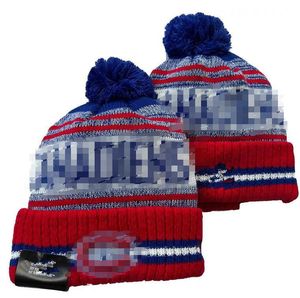 Canadien Hockey Ball Beanies 2023 Sport Knit Hat Cuffed Cap Hot Team Knits Hatts Mix och matchar alla Caps Beanie