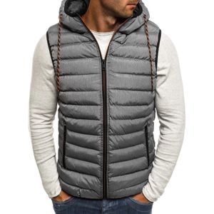 Herrvästar Autumn Winter Vest Puffer Jackets mode ärmlösa västar jackor smala fit män bomull down jacka män casual waistcoat 231013