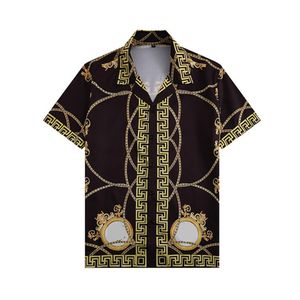 Nya sommardesignerskjortor Havii Hawaii Silk Bowling Shirt Casual Shirts For Men Luxury Short Sleeve Dress Shirt283w