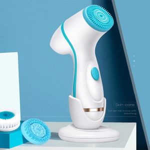 Face Care Devices Cleansing Brush Sonic Nu Face Spin Brush Set Galvanica Spa System For Skin Deep Cleaning Remove Blackhead Machine 231013