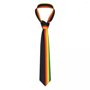 Papillon Arcobaleno Pride LGBT Cravatta Uomo Donna Poliestere 8 cm Cravatta per casual Accessori stretti Gravatas Matrimonio Puntelli Cosplay Massima qualità