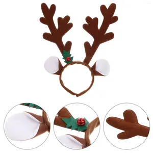 Bandanas Christmas Reindeer Antlers Pała opaska na Atterka cekinowana z akcesorium Bells For Hair Party (Brown)